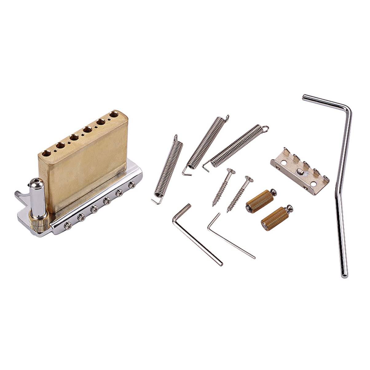 ERINGOGO Electric Guitar Double Tremolo Bridge Kit - Locking Tremolo Bridge Replacement for Guitar Upgrades | Perfect for Rock, Metal & Stage Performances