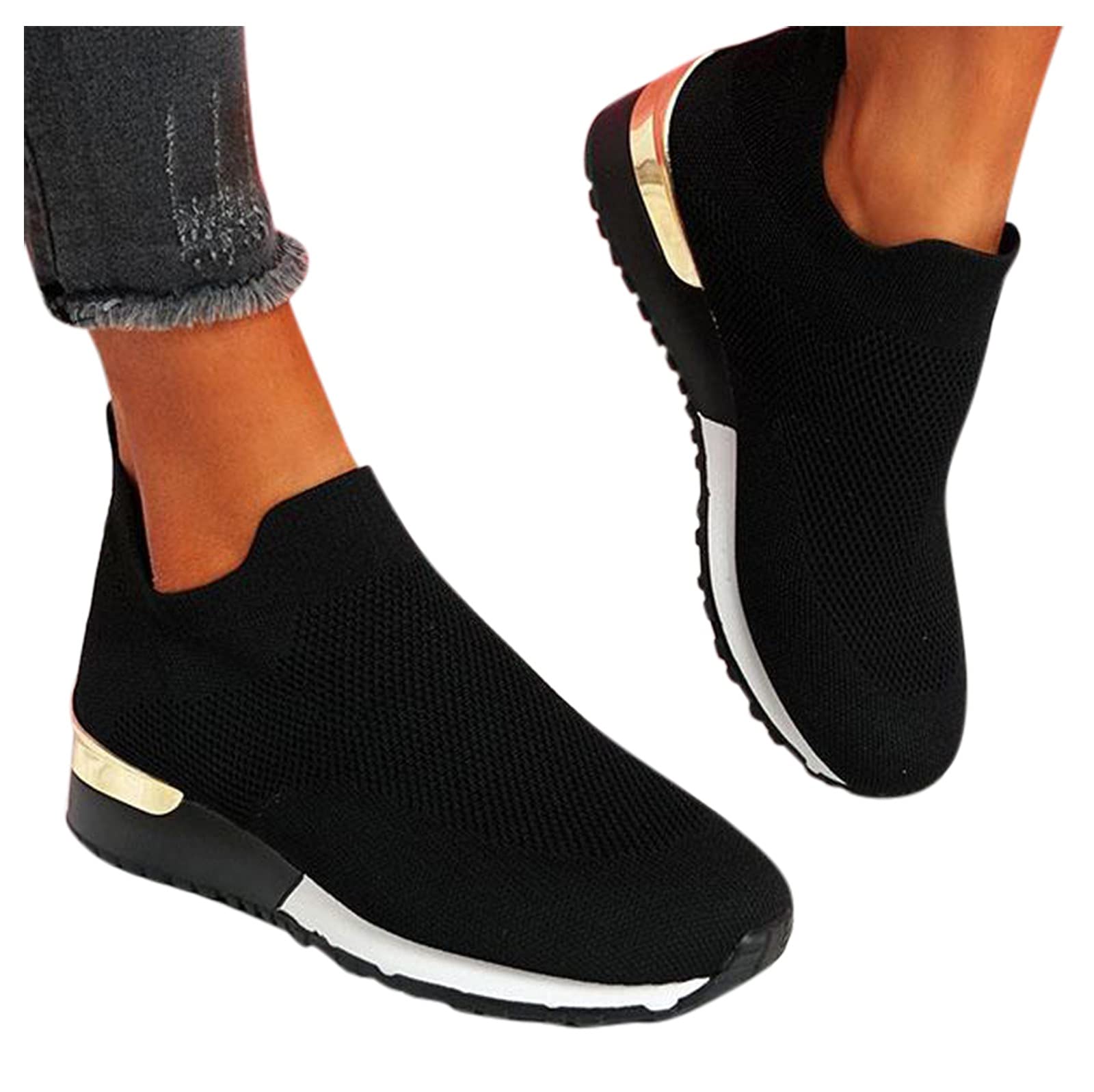 NLOMOCT Women's Running Shoes - Lightweight Slip-On Sneakers for Tennis & Fashion | Comfortable Walking & Gym Workout Shoes
