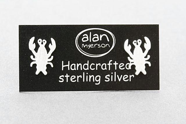 Lobster Stud Earrings Sterling Silver 925 - Perfect for Casual Wear, Parties & Gifts