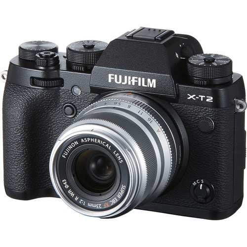 Fuji XF 23mm F2 R WR Silver Lens - Compact Weather-Resistant Prime Lens for Fujifilm X-Mount Cameras | Perfect for Street, Travel & Portrait Photography