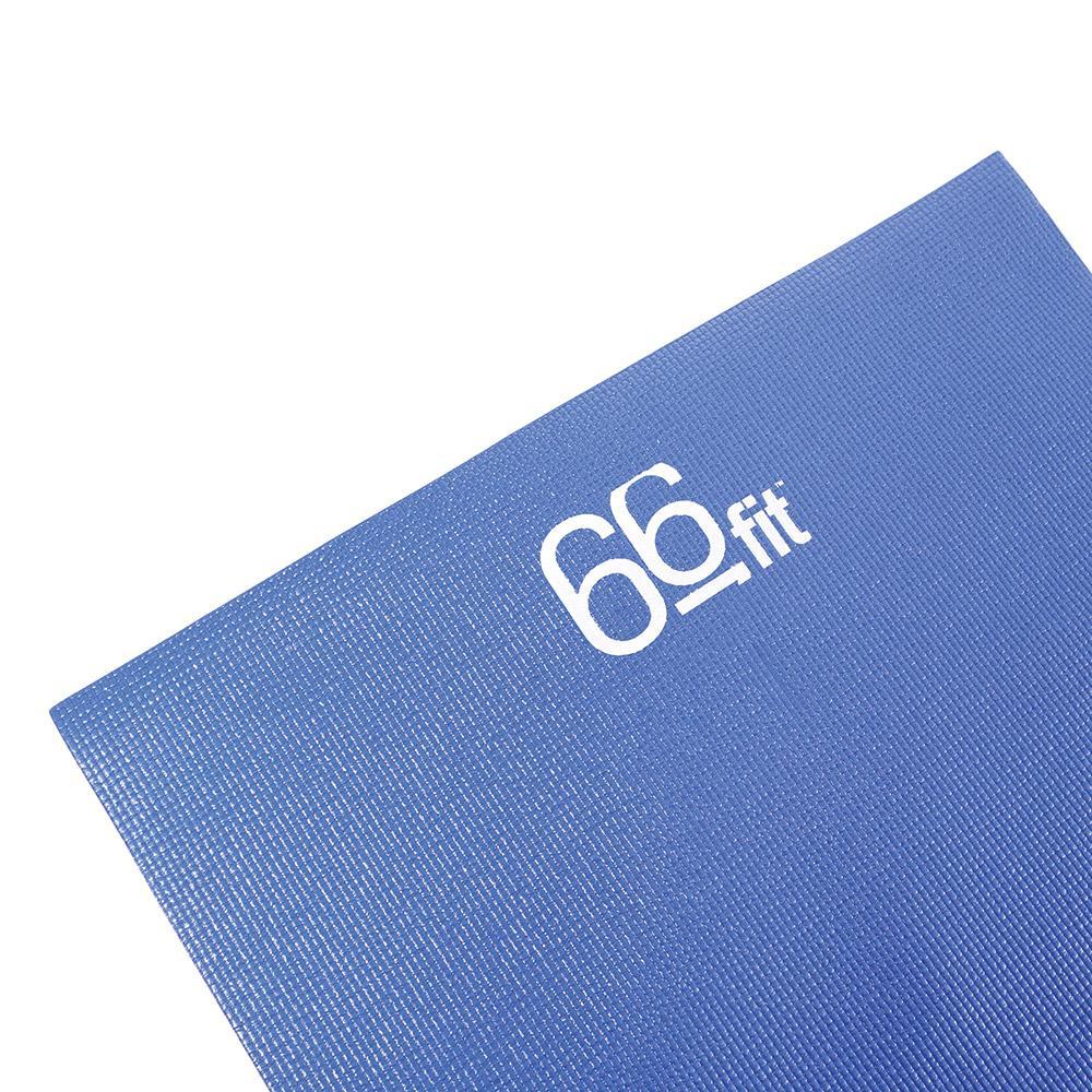 66Fit Non-Slip Yoga Mat with Carry Bag - Premium Blue Exercise Mat for Home & Studio Workouts, Pilates, Meditation & Fitness Training