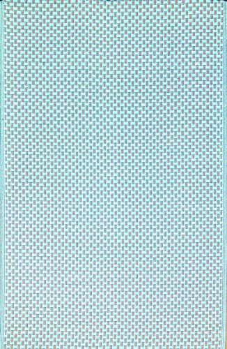 Basket Weave - Sand/Aqua