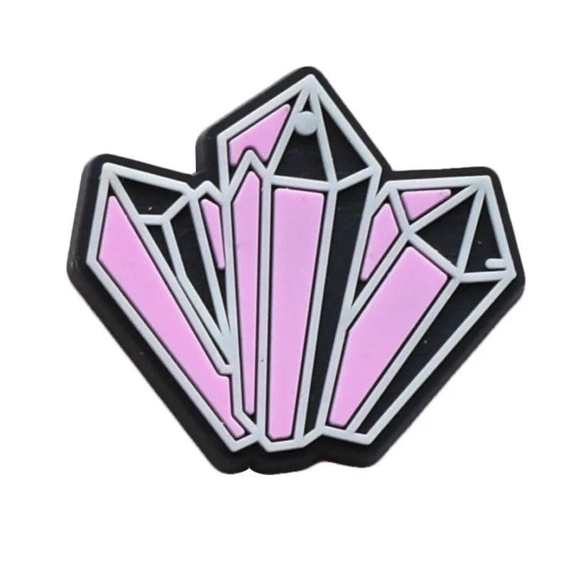 Pink Halloween Shoe Charms for Crocs - Cute Shoe Decorations for Kids & Adults - Perfect for Christmas Parties, Gifts & Costume Accessories