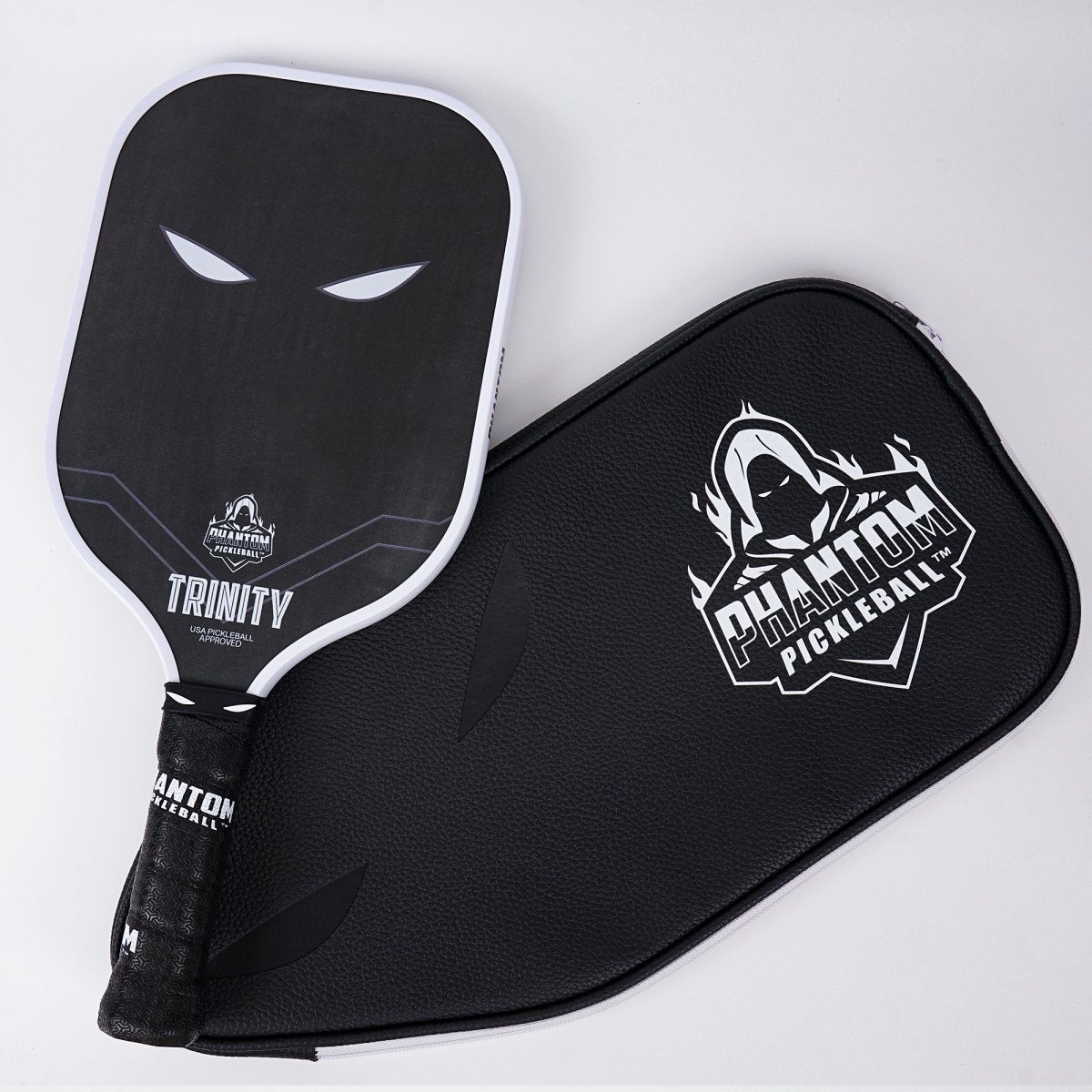 Phantom Trinity Pickleball Paddle - Premium Carbon Fiber Paddle for Control & Power | USA Pickleball Approved | Perfect for Tournaments & Recreational Play