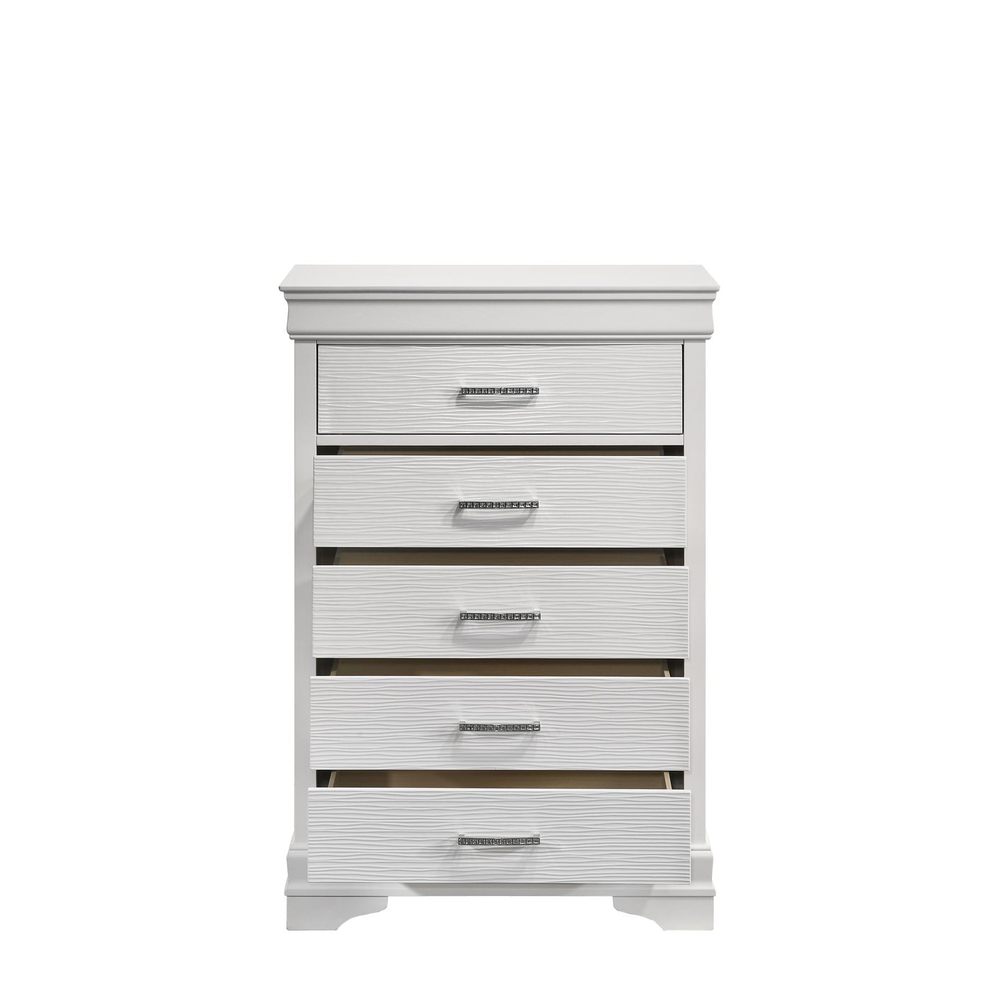 Brooklyn White Collection Chest - Stylish Wooden Storage Box for Home Decor, Jewelry & Keepsakes | Perfect for Bedroom, Living Room & Office Organization