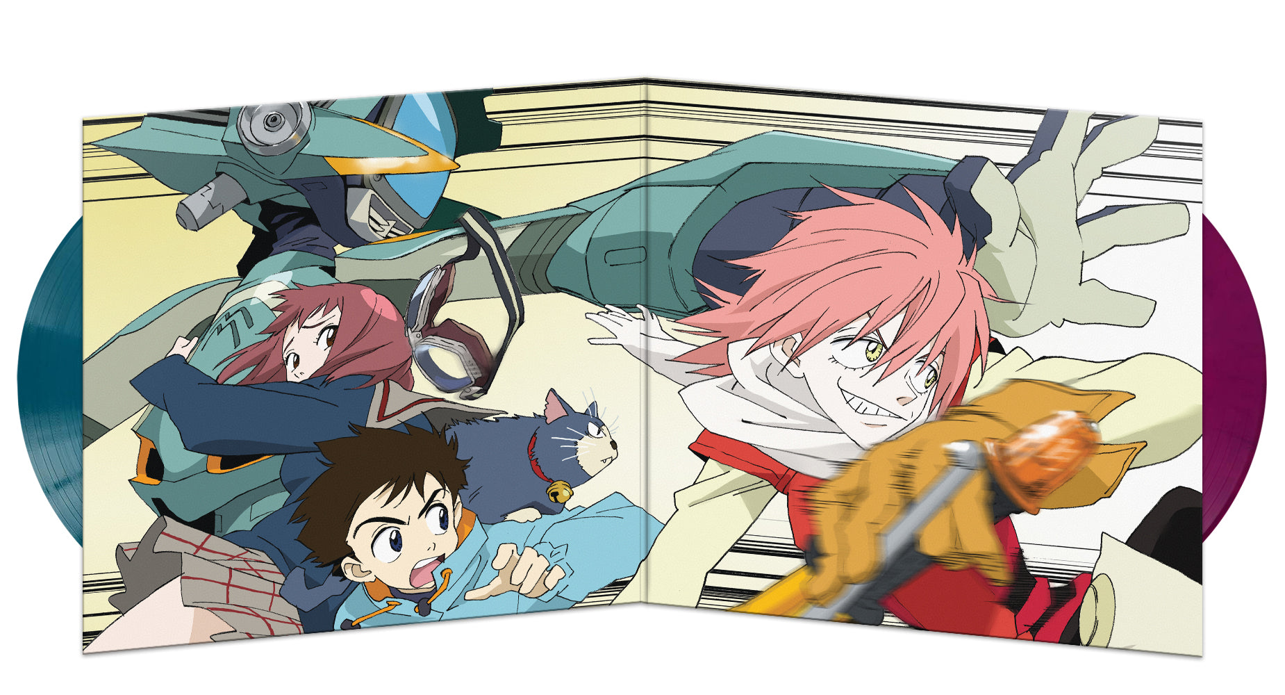 FLCL Season 1 Vol. 2 Original Soundtrack & Drama Album 2xLP Vinyl Record - Perfect for Anime Collectors & Music Enthusiasts