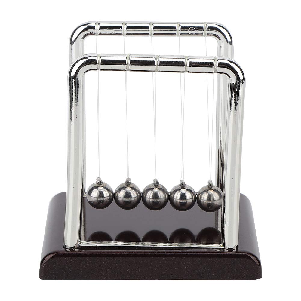 Newton's Cradle Magnetic Balls - Square Balance Pendulum Desk Toy for Home & Office Decor | Stress Relief & Science Education Gift | Perfect for Office Desk, Study Table & Waiting Room Decorations