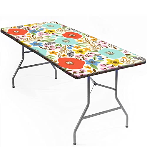 Spring Flowers Fitted Tablecloths-18