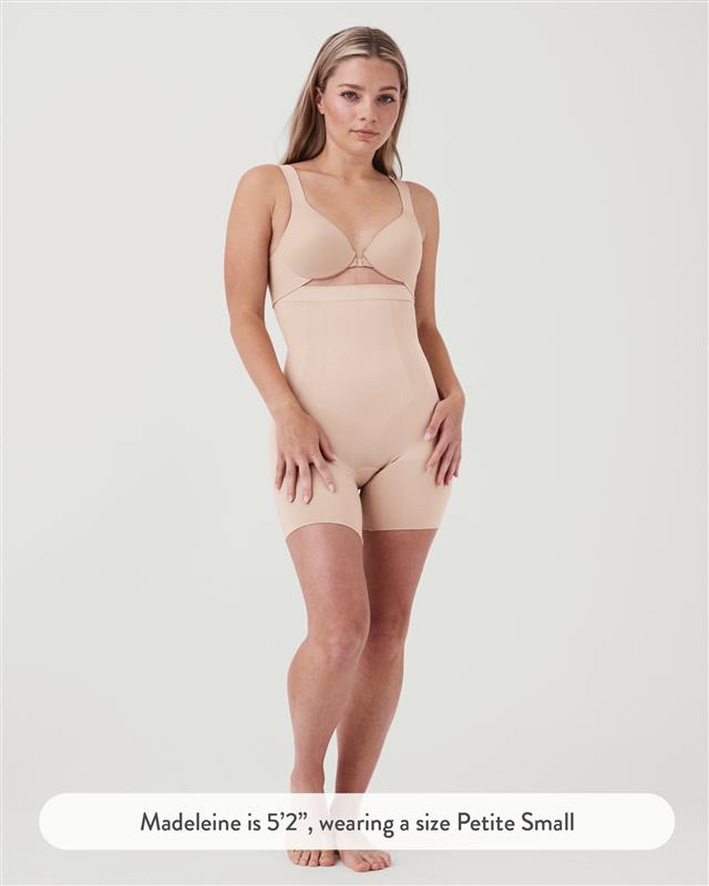 SPANX Sculpt™ OnCore High Waisted Mid Thigh Shorts - Shapewear for Women, Tummy Control & Thigh Slimming - Perfect for Dresses, Skirts & Everyday Wear