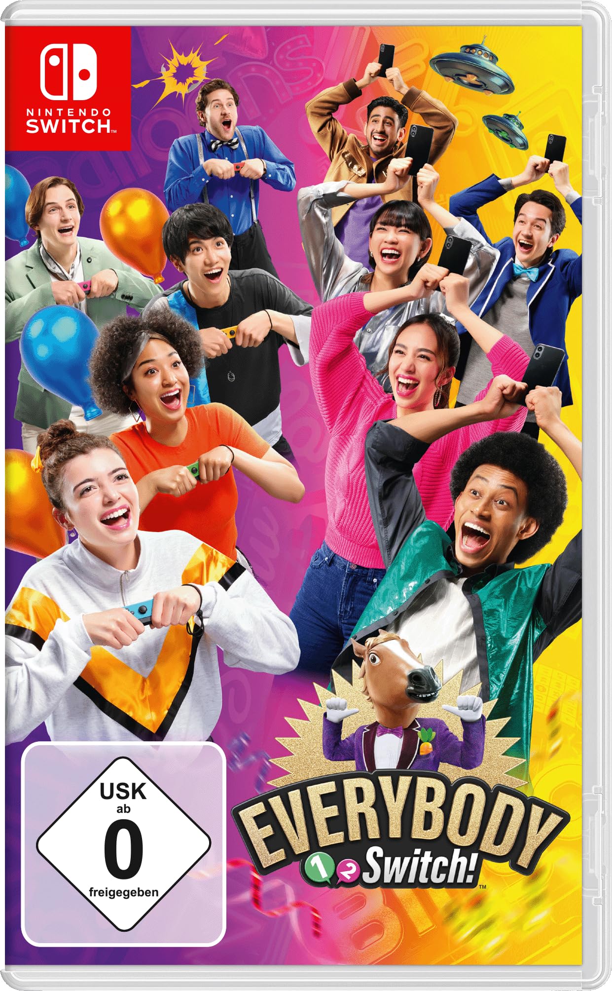 Everybody 1-2-Switch! Party Game for Nintendo Switch - Fun Multiplayer Family & Friends Entertainment for Game Nights & Gatherings