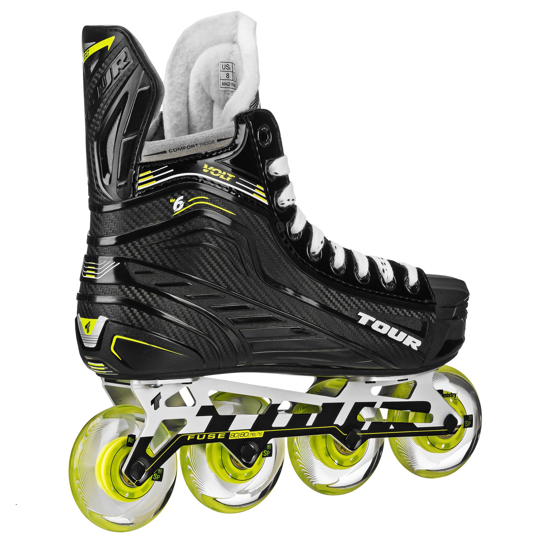 Volt KV6 Roller Hockey Skates for Men & Women - High-Performance Inline Skates for Speed & Agility - Perfect for Street Hockey, Rink Games & Outdoor Skating