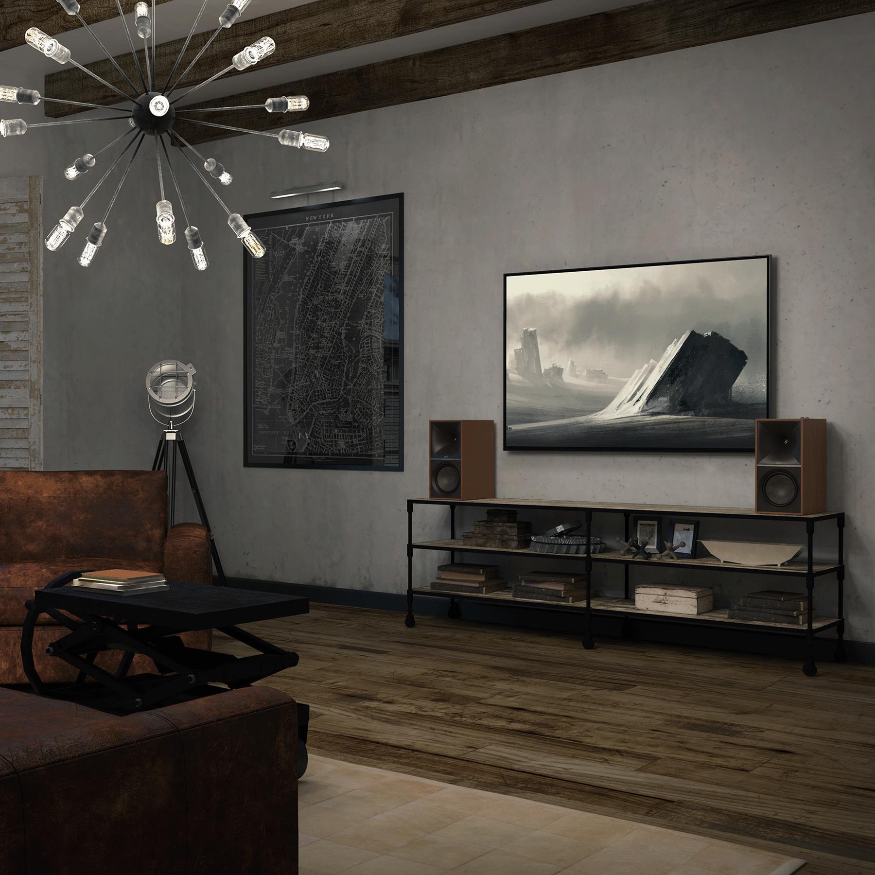 Klipsch The Nines Powered Bookshelf Speakers - High-Fidelity Audio with Bluetooth & USB | Perfect for Home Theater, Music Studio & Gaming Setup