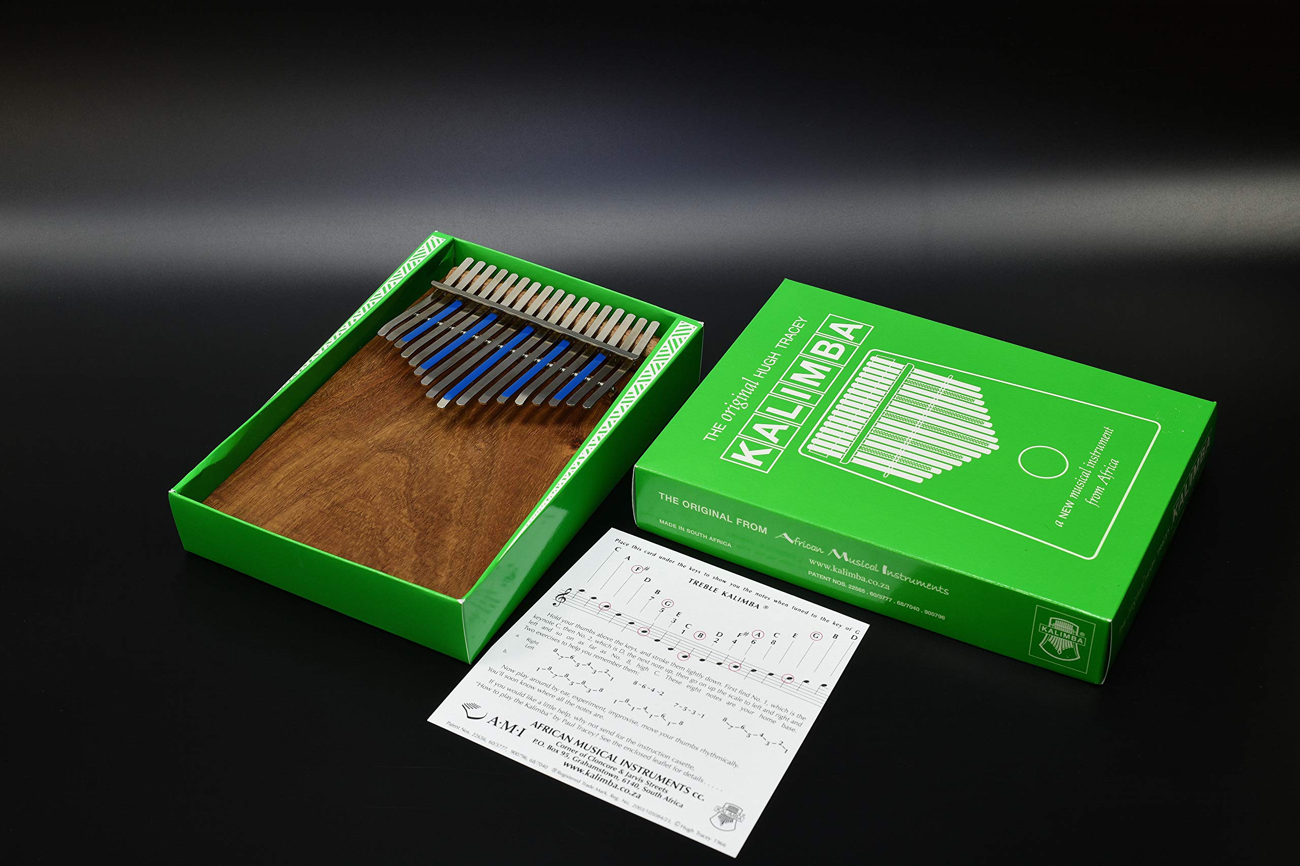 Premium Kalimba Hugh Tracey Celeste 17-Key Thumb Piano - Authentic Treble Sansula Design with Rich Sound | Perfect for Meditation, Music Therapy & Home Decor