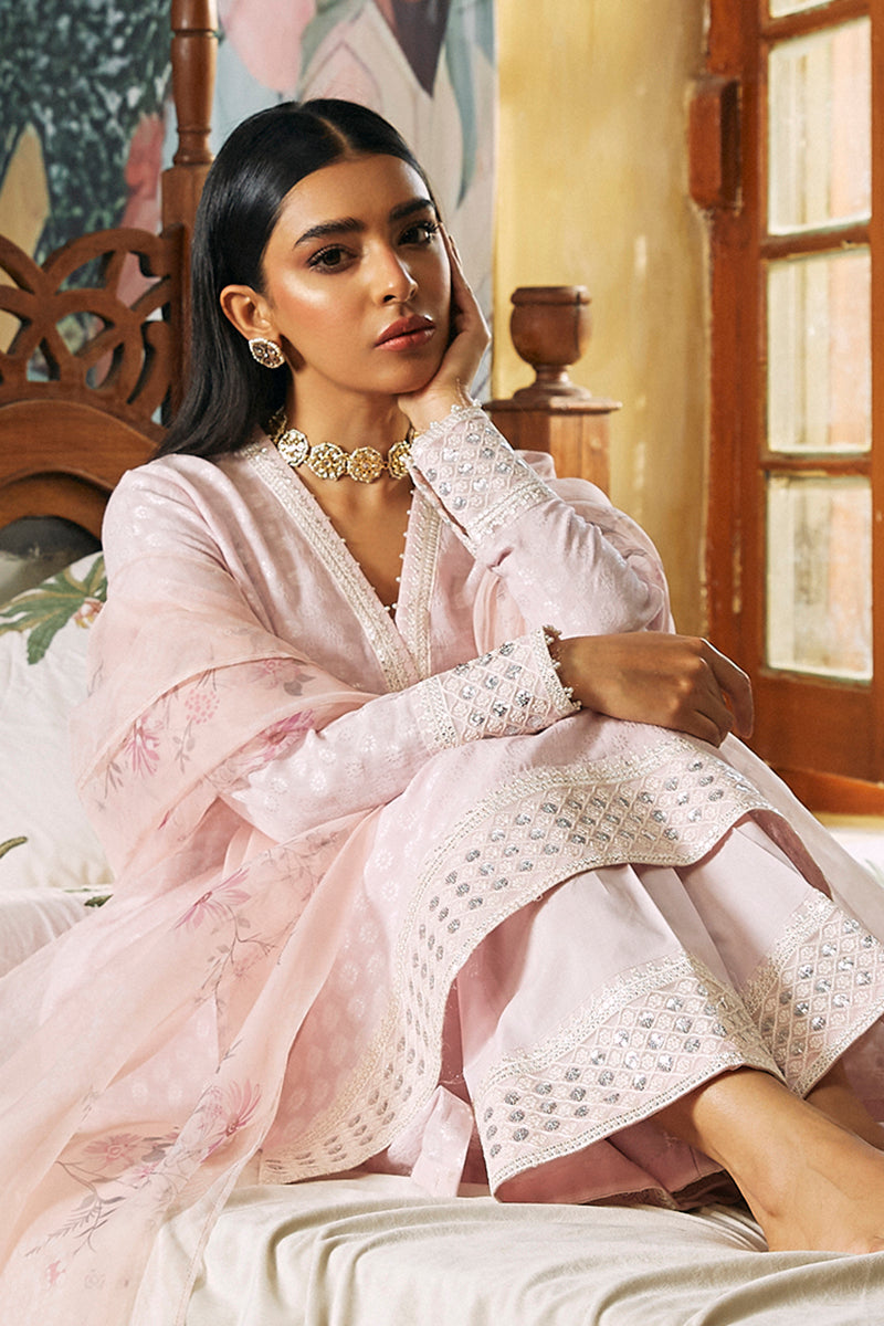 AFSANA 3-Piece Jacquard Embroidered Suit Set for Women - Elegant Traditional Ethnic Outfit for Weddings, Parties & Special Occasions