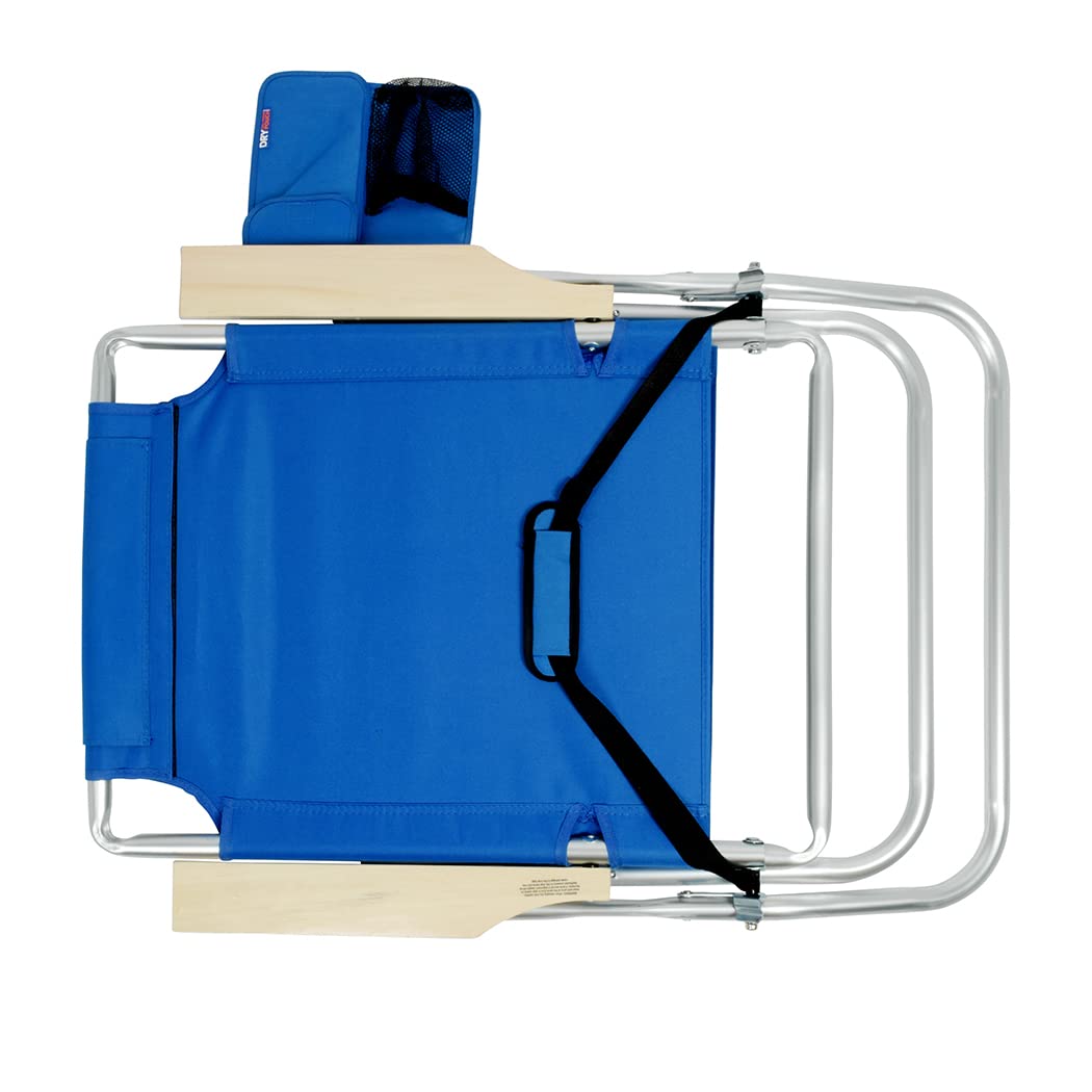 17 Inch Tall Beach Chair for Adults - 4 Reclining Positions & Elevated Design - Perfect for Beach, Poolside, Camping & Outdoor Relaxation