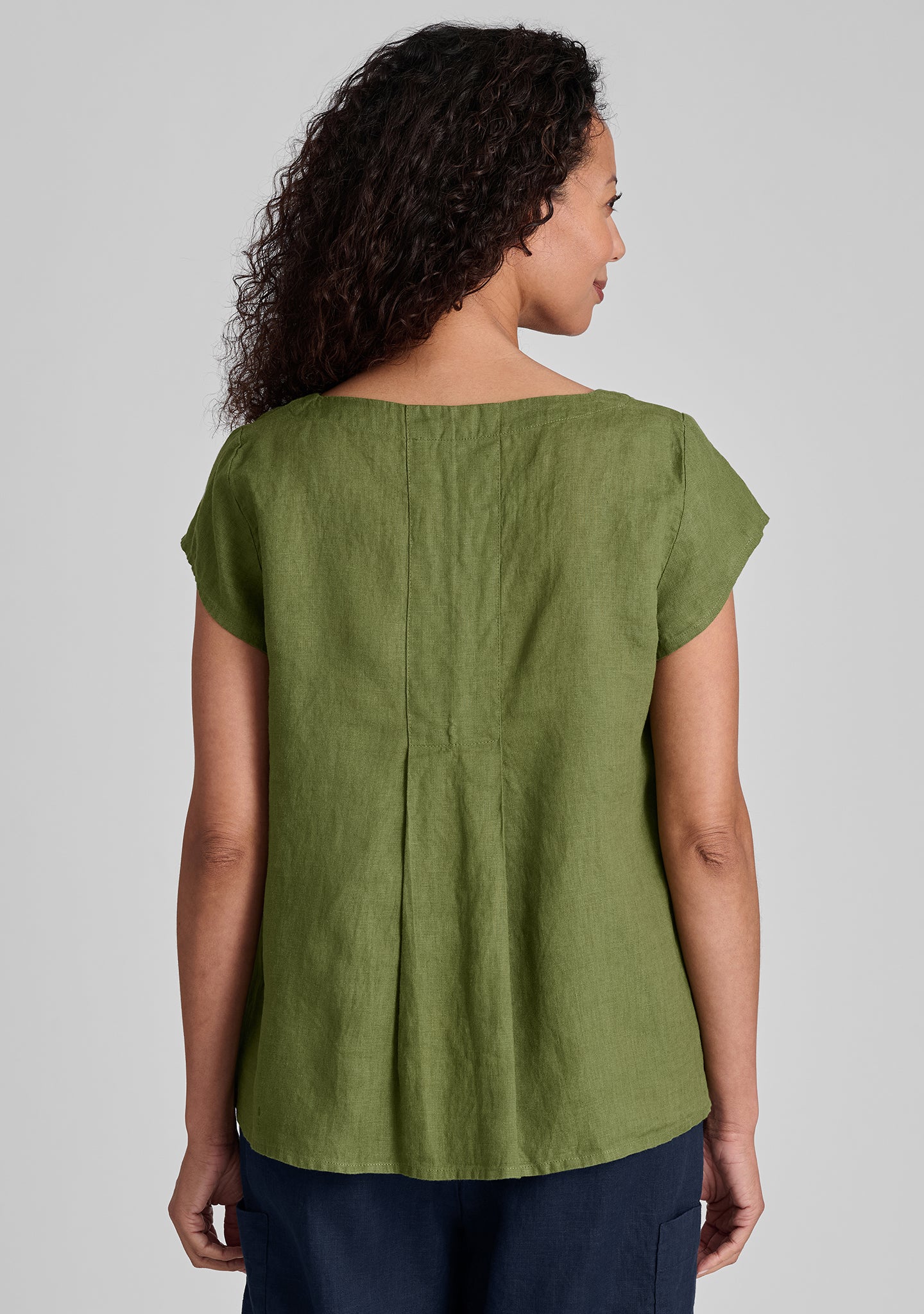 Tuck Back Tee - Soft Linen T-Shirt for Women | Casual & Comfortable Summer Top | Perfect for Beach, Travel & Everyday Wear