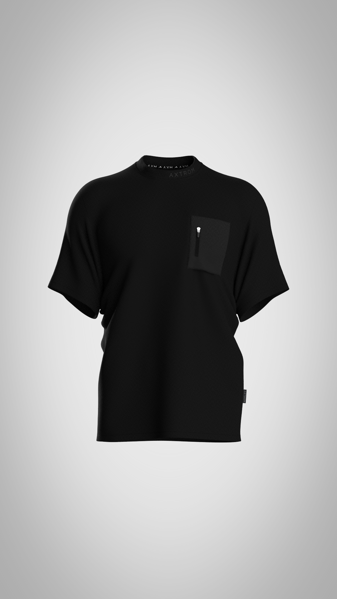 Men's Black Pocket T-Shirt - Comfortable Casual Tee for Everyday Wear, Work & Outdoor Activities