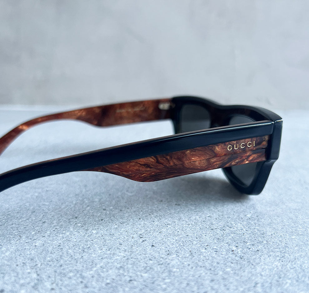 GG1301S Sunglasses - Black/Havana Aviator Style for Men & Women - UV Protection, Fashion Eyewear for Outdoor Activities, Driving, Beach & Summer Vacations