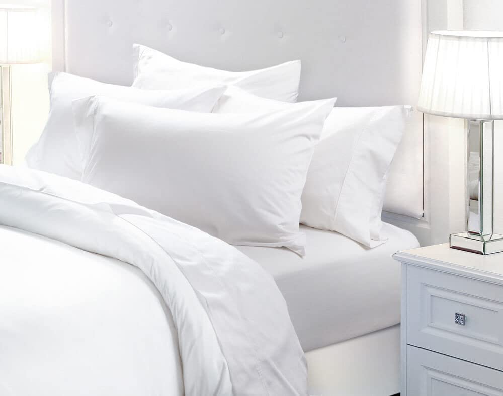 Premium 100% Tencel Lyocell California King Sheet Set - 4 Piece Deep Pocket Cooling Bed Sheets for Hot Sleepers | Ultra Soft Sateen Weave, Breathable & Moisture Wicking - Perfect for Summer Nights & Temperature Regulation (White)