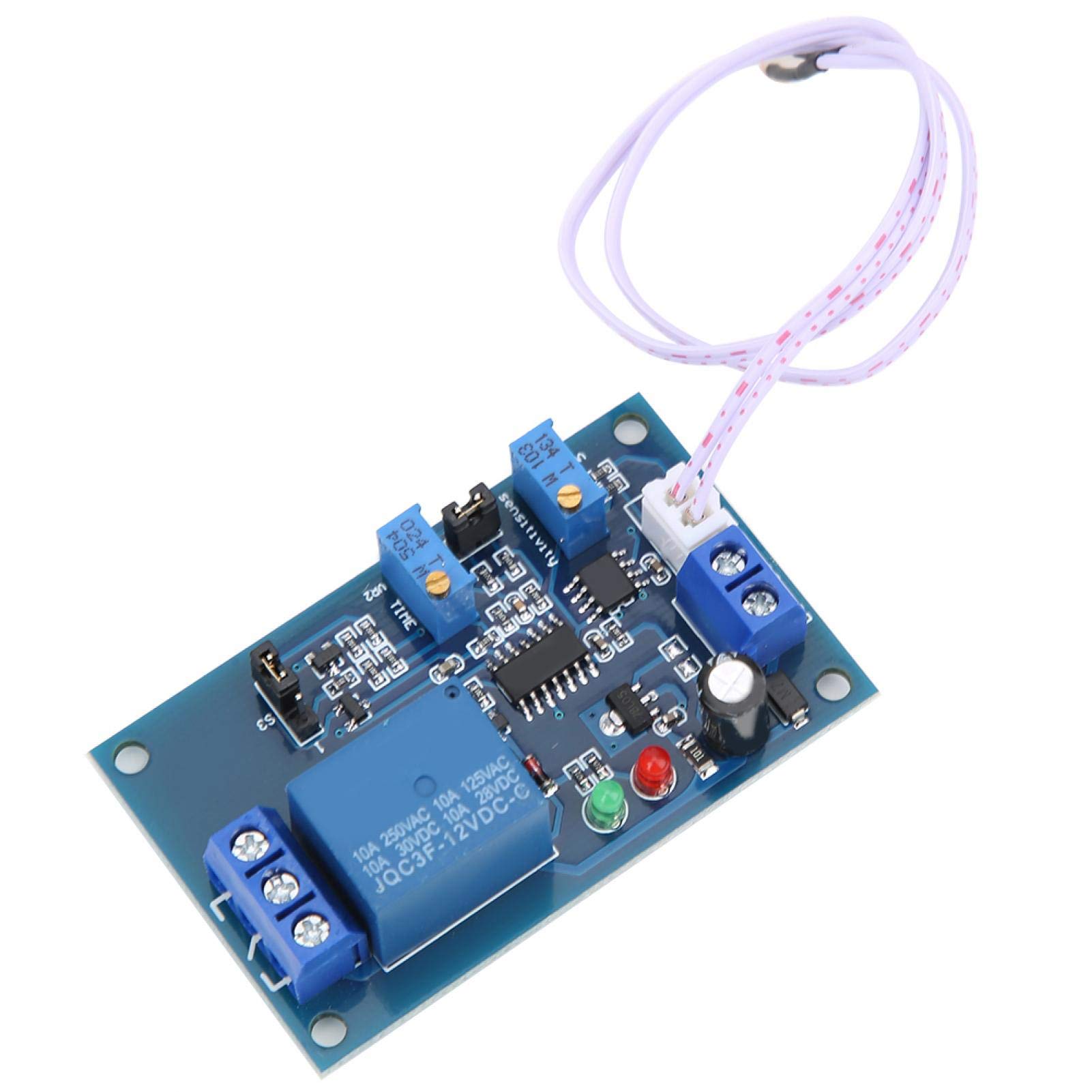 XH-M131 Photoresistor Relay Sensor Module - 12V Light Detection Sensor with LED Control & Adjustable Delay Switch for Home Automation, Garden Lighting, and DIY Electronics Projects