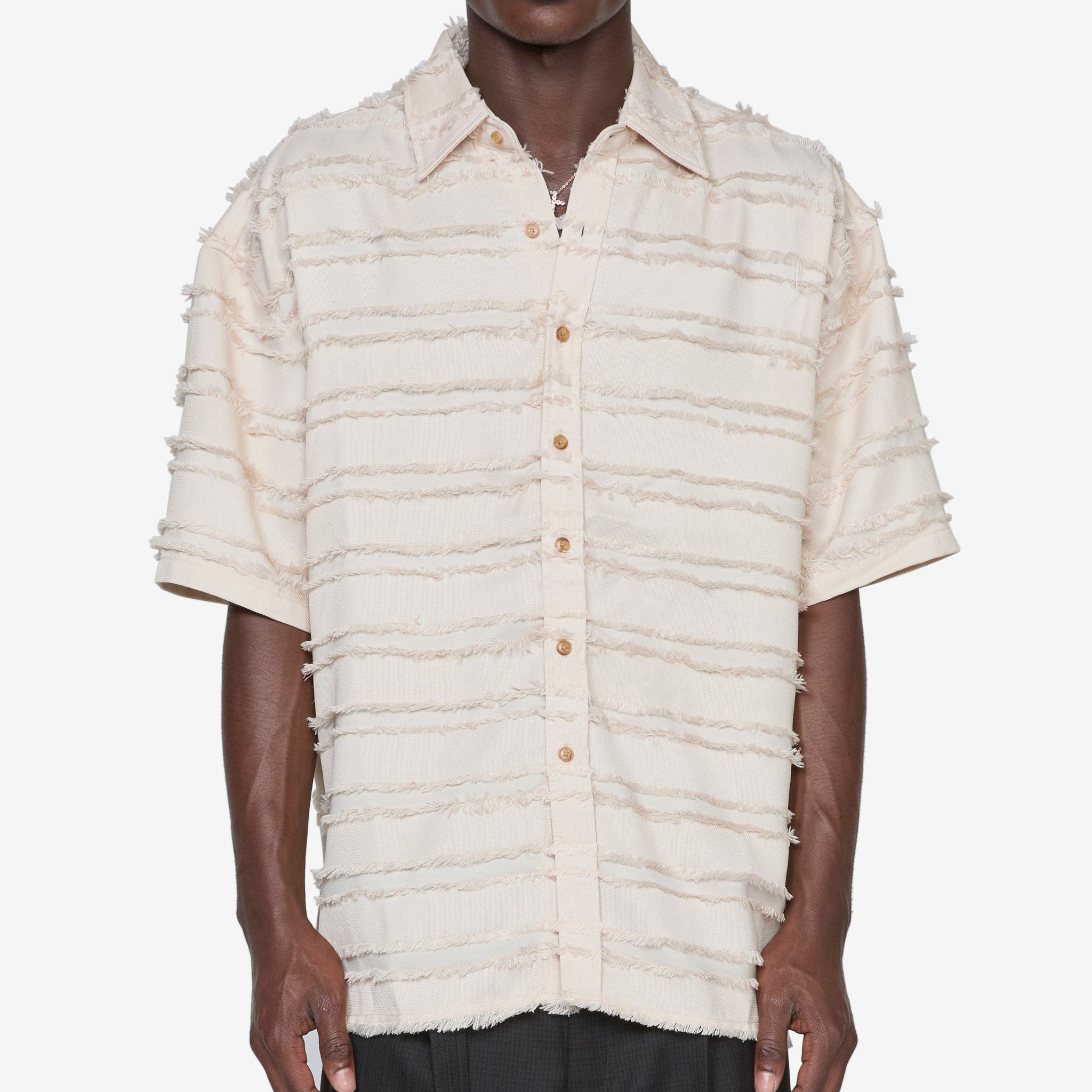 Stylish Boxy Short Sleeve Shirt in Bone Color - Perfect for Casual Outfits, Summer Wear & Street Style Fashion