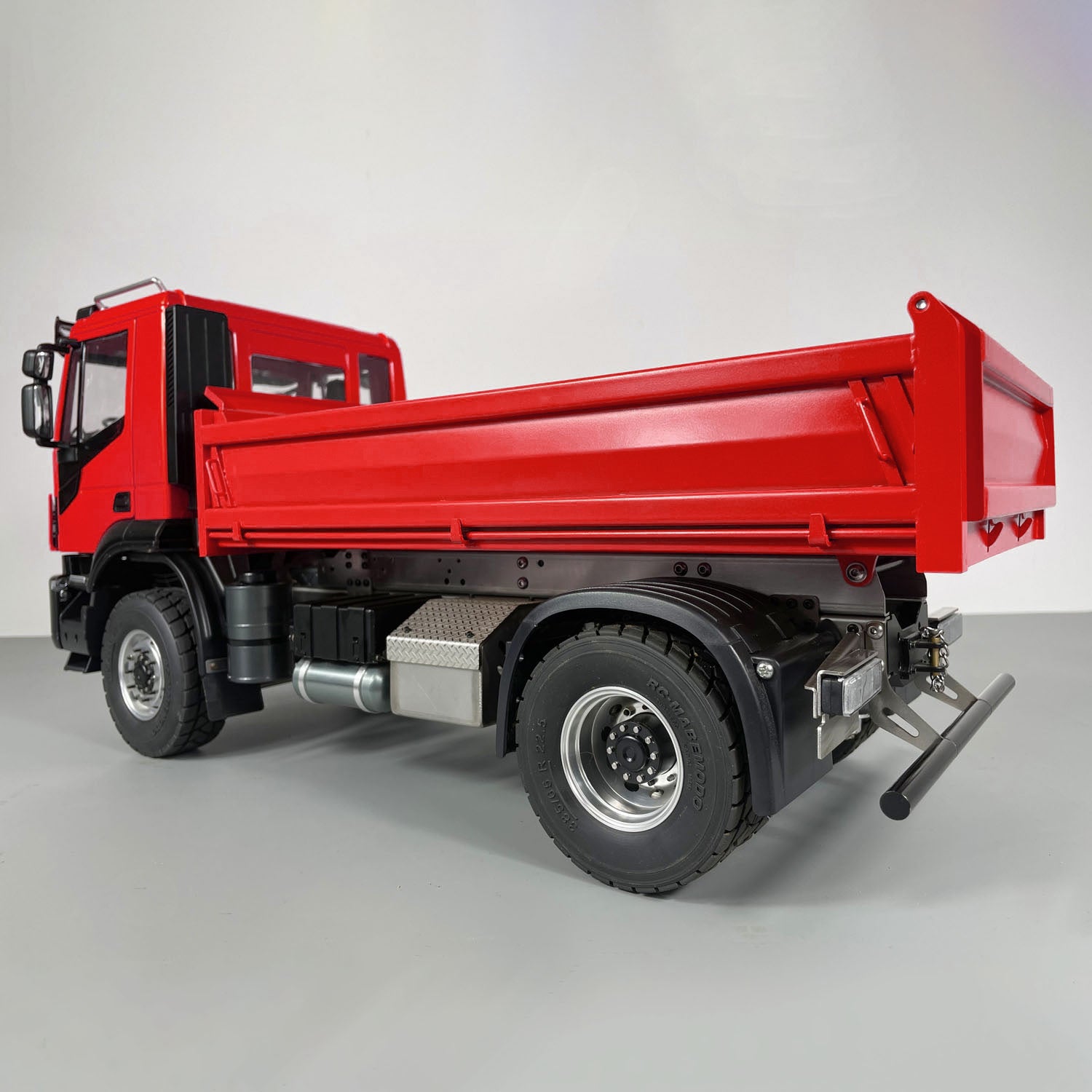 1/14 Scale 4x2 Metal RC Hydraulic Dump Truck - 2 Speed Remote Control Tipper Car with Electric Motor, DIY PNP, Sound & Light System - Perfect for Construction Site Play, Collectors & RC Hobbyists