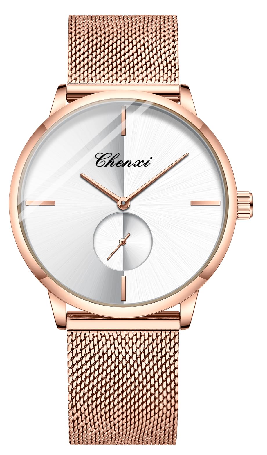 Stylish Couple Watches for Men & Women - Matching Quartz Analog Watches with Stainless Steel Mesh Band - Perfect for Anniversaries, Weddings & Everyday Fashion Accessories