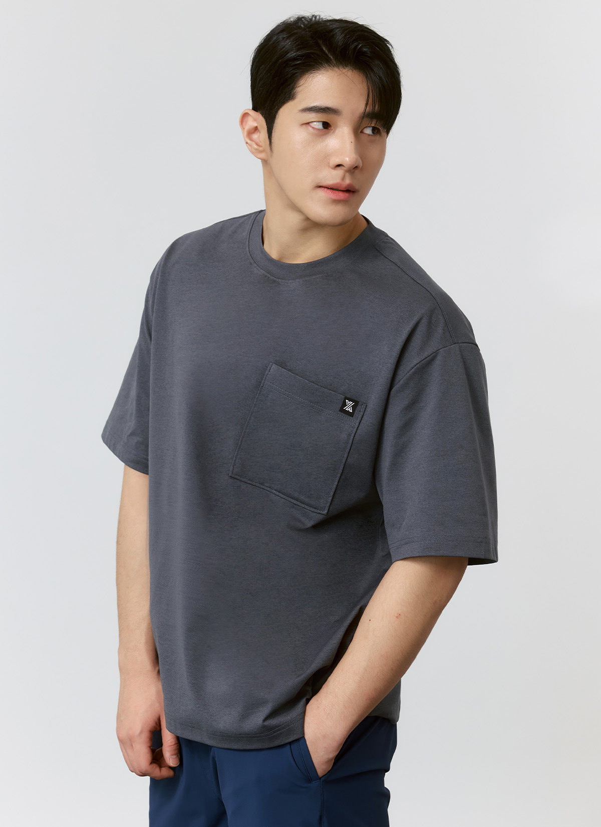 Cool Breeze Oversized Pocket Short Sleeve T-Shirt for Men - Casual Summer Comfort Shirt for Beach, Lounge & Outdoor Activities