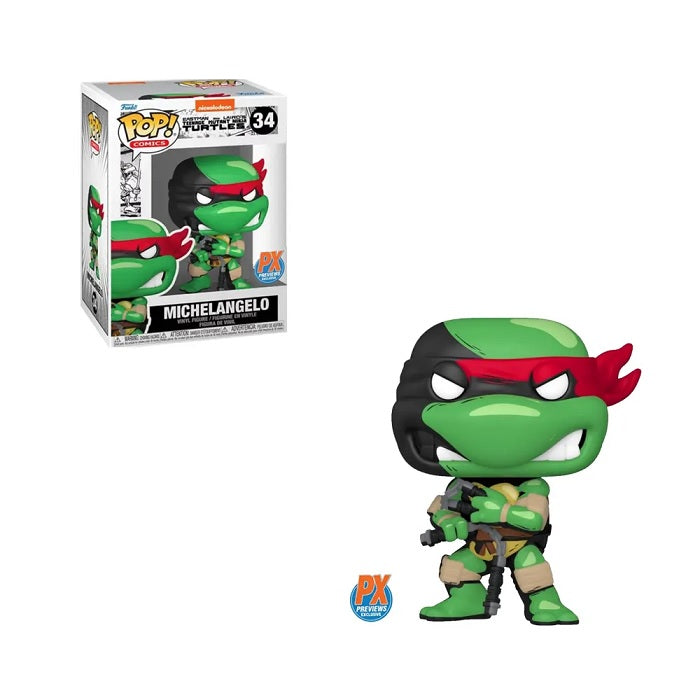 Fukno Pop Comics & Retro Toys: TMNT Teenage Mutant Ninja Turtles Px Previews Collectible Figures - Perfect for Comic Book Fans, Toy Collectors & Home Decor
