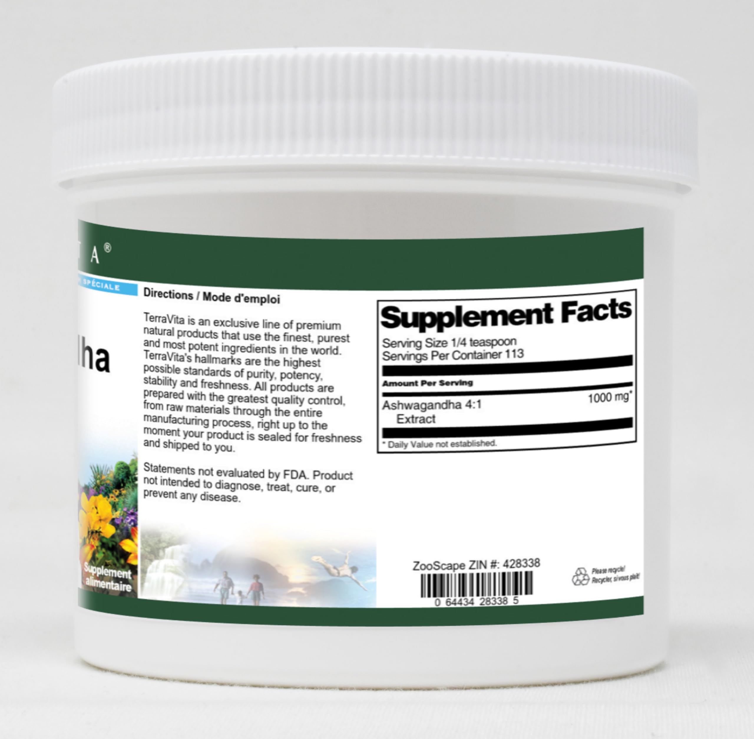 Organic Ashwagandha 4:1 Extract Powder - 4oz (120g) | Stress Relief & Sleep Support Supplement | KSM-66 & Sensoril | Vegan, Non-GMO | for Relaxation, Focus & Immune Boost - Perfect for Tea, Smoothies & Nighttime Routine