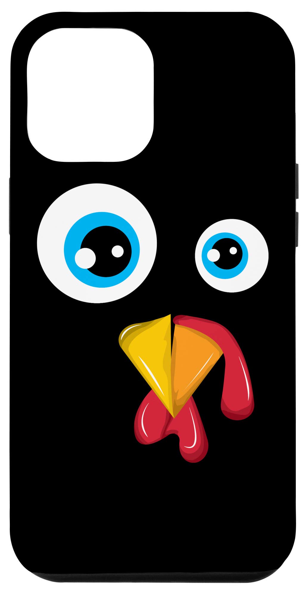 iPhone 12 Pro Max Halloween Chicken Face Case - Funny Animal Costume Phone Cover for iPhone 12 Pro Max (6.7