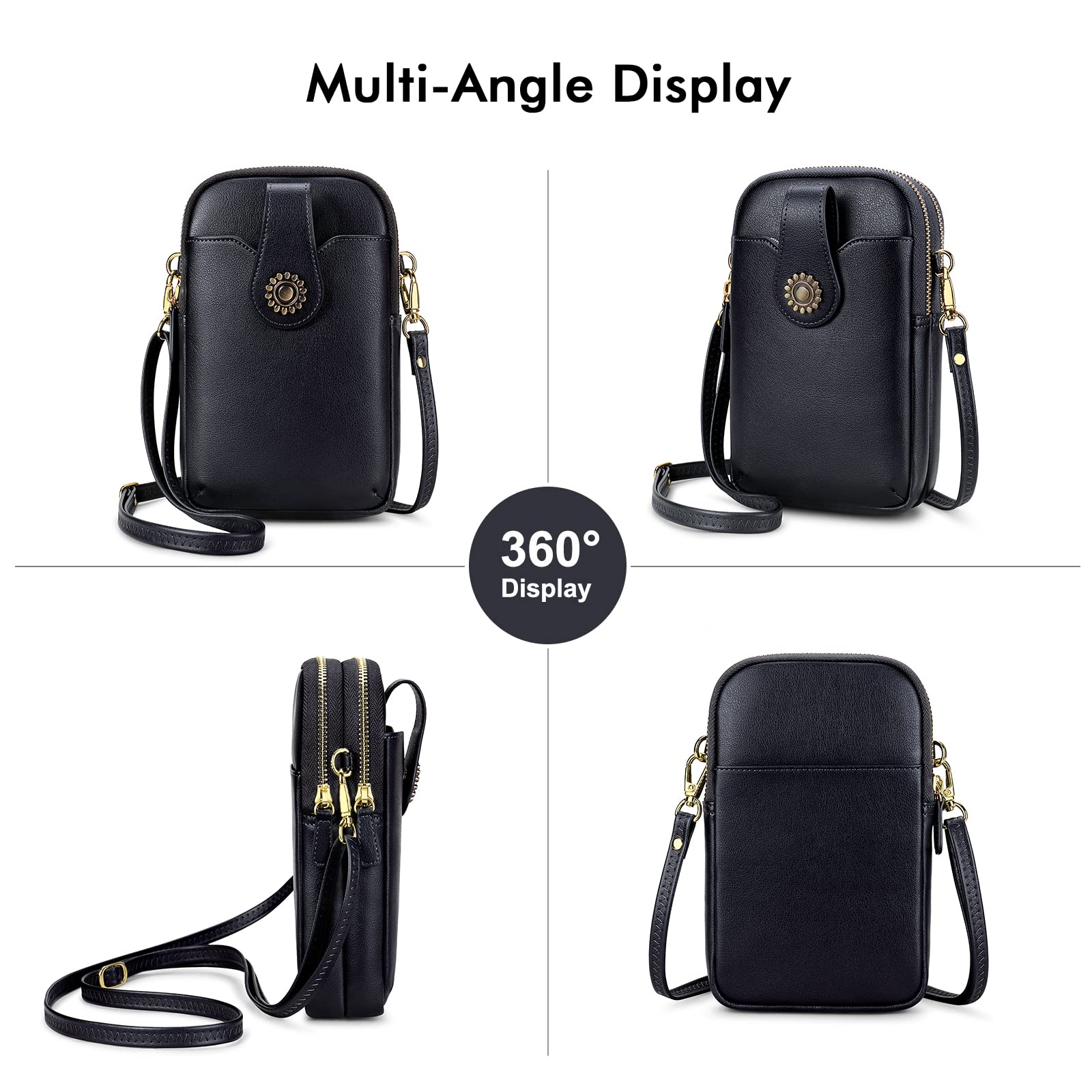 Lightweight Small Crossbody Bag for Women - Mini RFID Shoulder Purse with Zip Wallet & Phone Pocket | Perfect for Travel, Shopping & Everyday Use