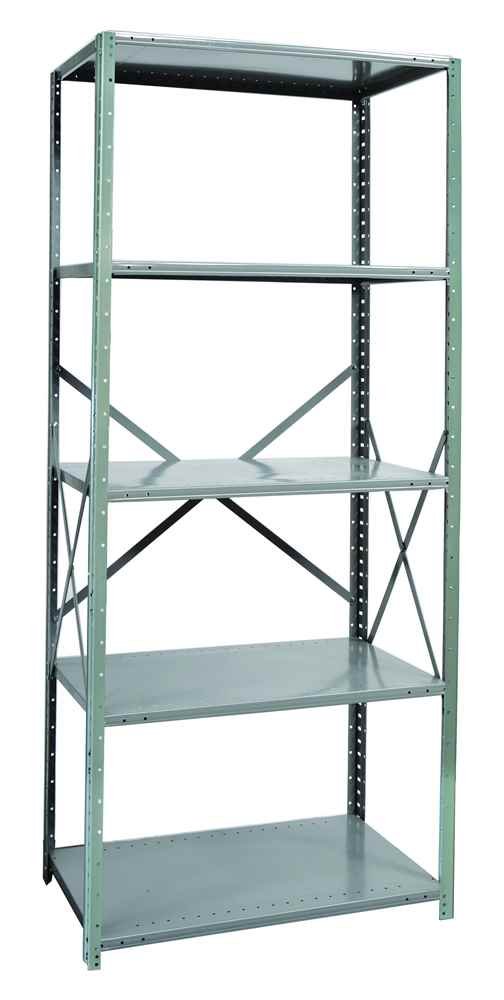 Hi-Tech Free Standing Shelving Unit - Modern Storage Rack for Home, Office & Garage Organization