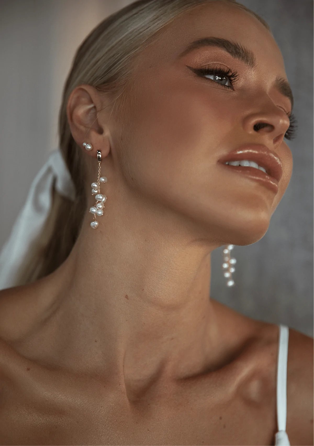 Lola Knight Maree Mini Pearl Hoop Earrings - 18K Gold Plated Dainty Jewelry for Women | Perfect for Everyday Wear, Date Nights & Special Occasions