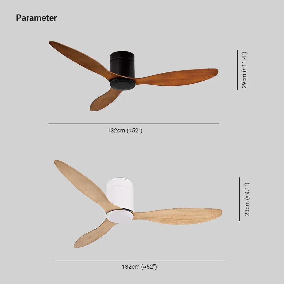 3-Blade Ceiling Fan with Light Kit - White Modern Living Room Fan for Home Cooling & Air Circulation - Perfect for Bedroom, Dining Room, and Office Spaces