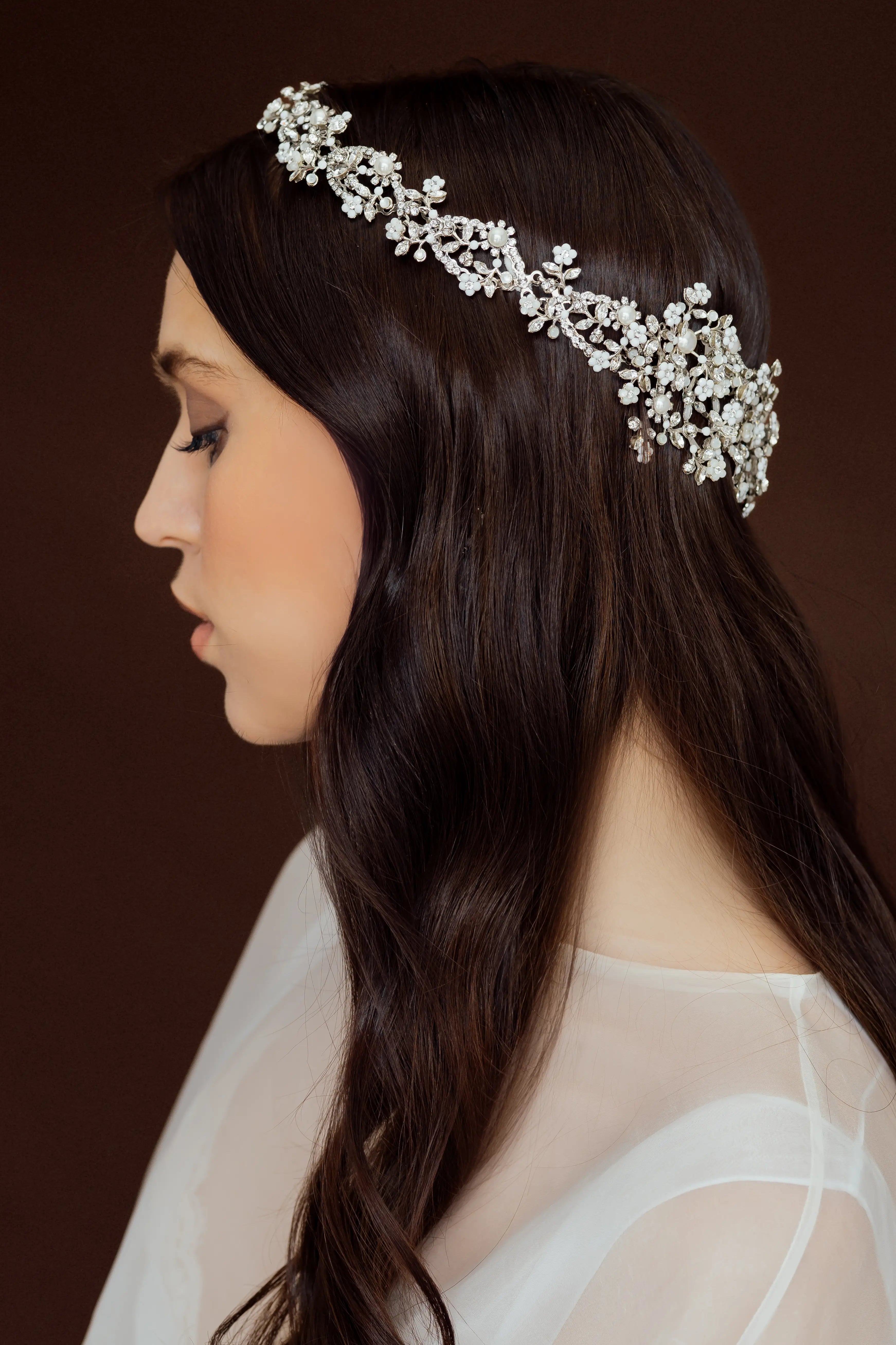 Whispers of Neruda Halo - Elegant Handcrafted Jewelry for Women | Perfect for Weddings, Parties & Special Occasions