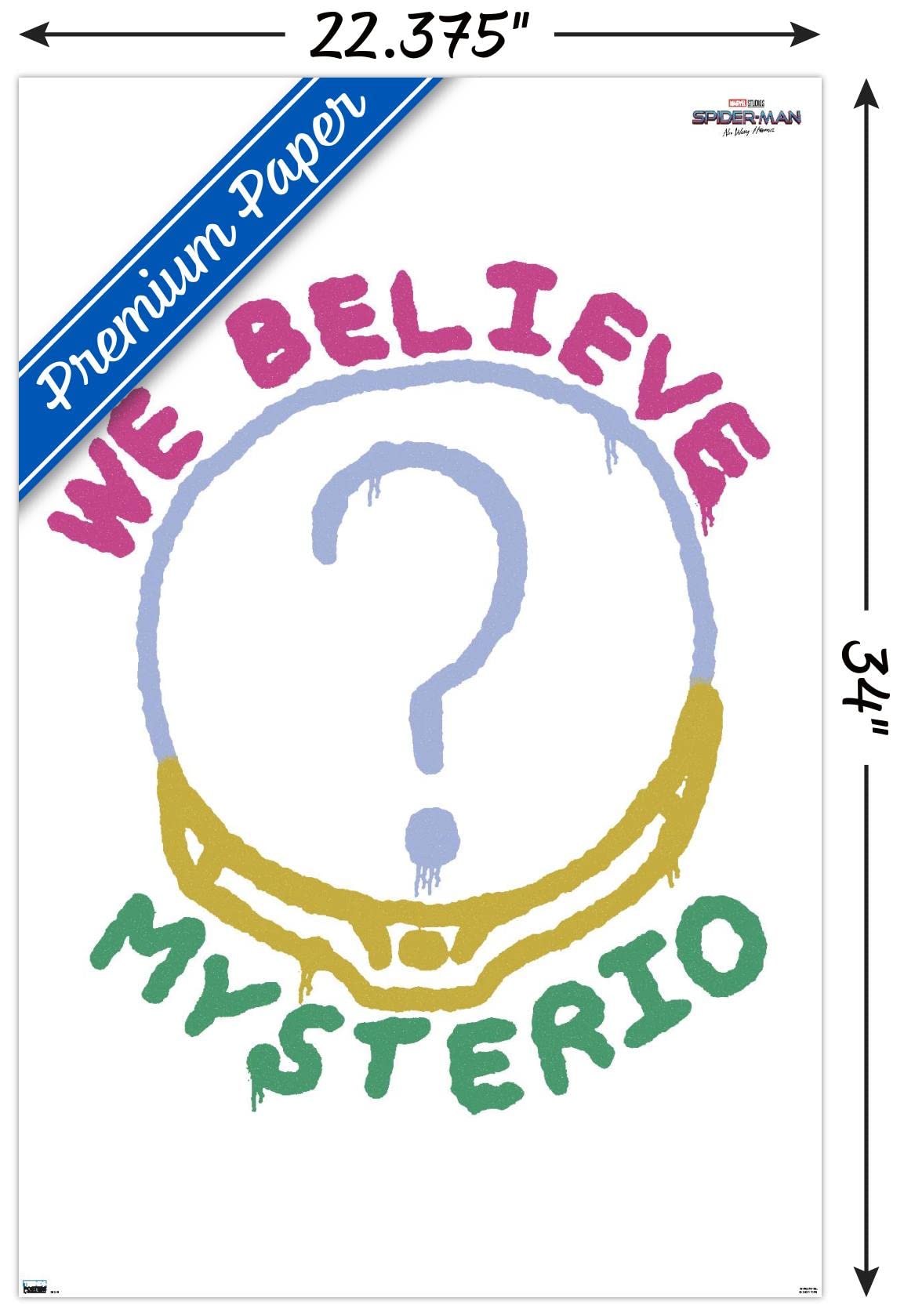 Marvel Spider-Man: No Way Home We Believe Mysterio Wall Poster 34