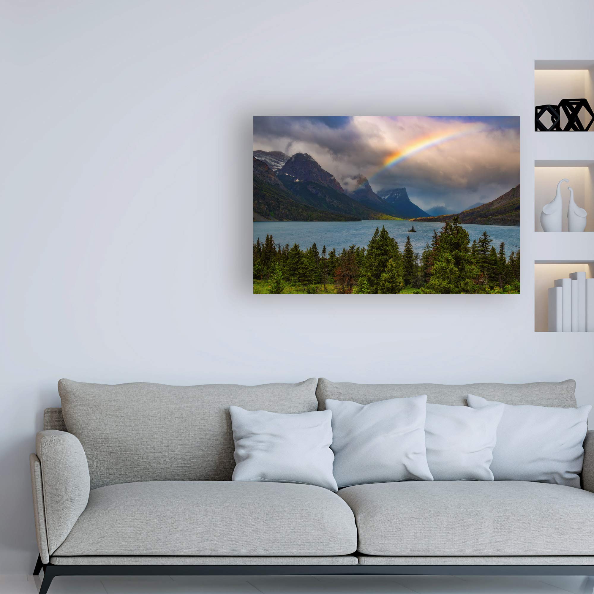 Darren White Photography Glacier Rainbow Fine Art Print 30x47 - Stunning Wall Decor for Living Room, Bedroom & Office