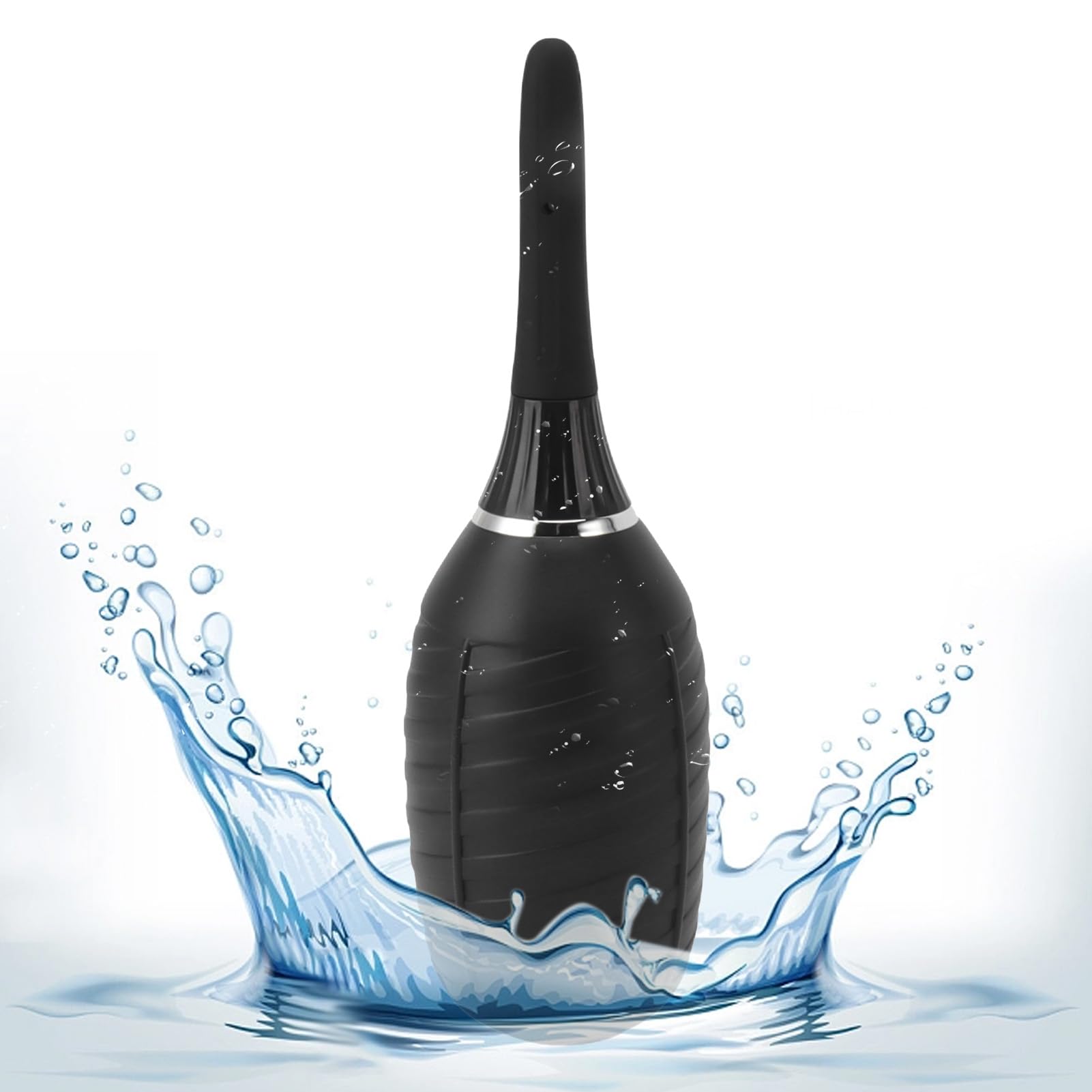 Silicone Enema Bulb Kit - Reusable Vaginal Douche & Anal Cleansing Bulb for Feminine Hygiene, Colon Cleansing & Home Cleaning | Perfect for Personal Care, Travel & Postpartum Recovery