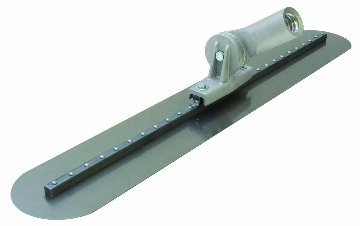 Fresno Concrete Trowel - 36 x 5 Inch Round End Finishing Tool for Smoothing Concrete Floors & Patios | Professional Masonry & DIY Construction Use