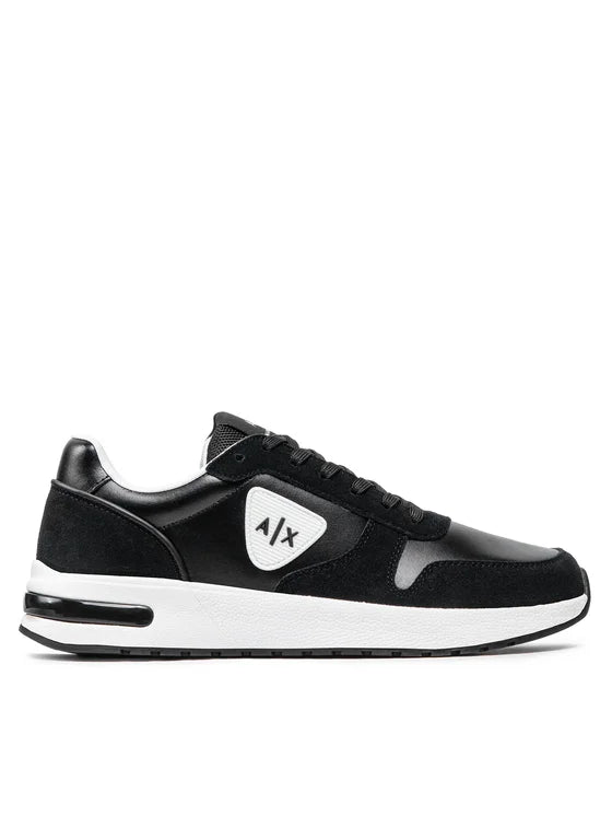 Armani Exchange Black Sneakers for Men | Stylish & Comfortable Casual Shoes | Perfect for Walking, Running & Everyday Wear