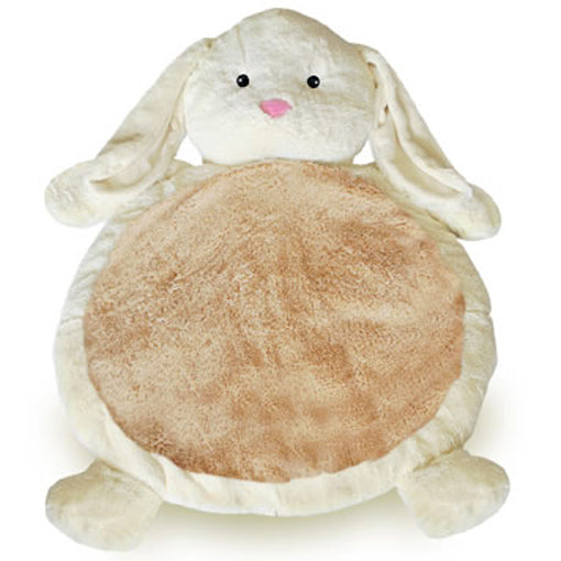 Mary Meyer Soft Plush Bunny Baby Play Mat - Cute & Cozy Nursery Floor Mat for Infants & Toddlers - Perfect for Playtime, Tummy Time & Crawling Practice