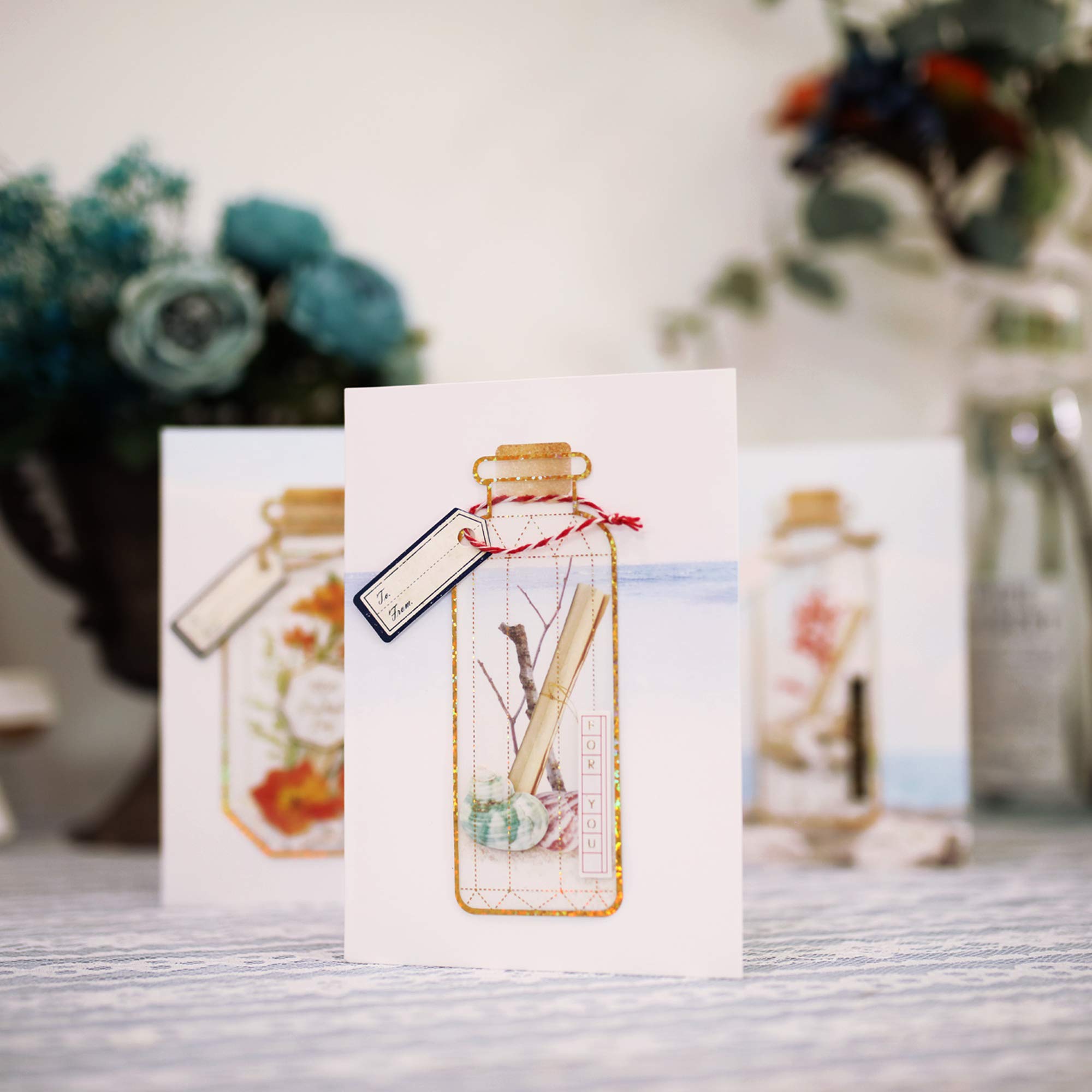 Morning Glory Memory Greeting Cards - 8 Sets with Envelopes for Birthdays, Anniversaries & Special Occasions