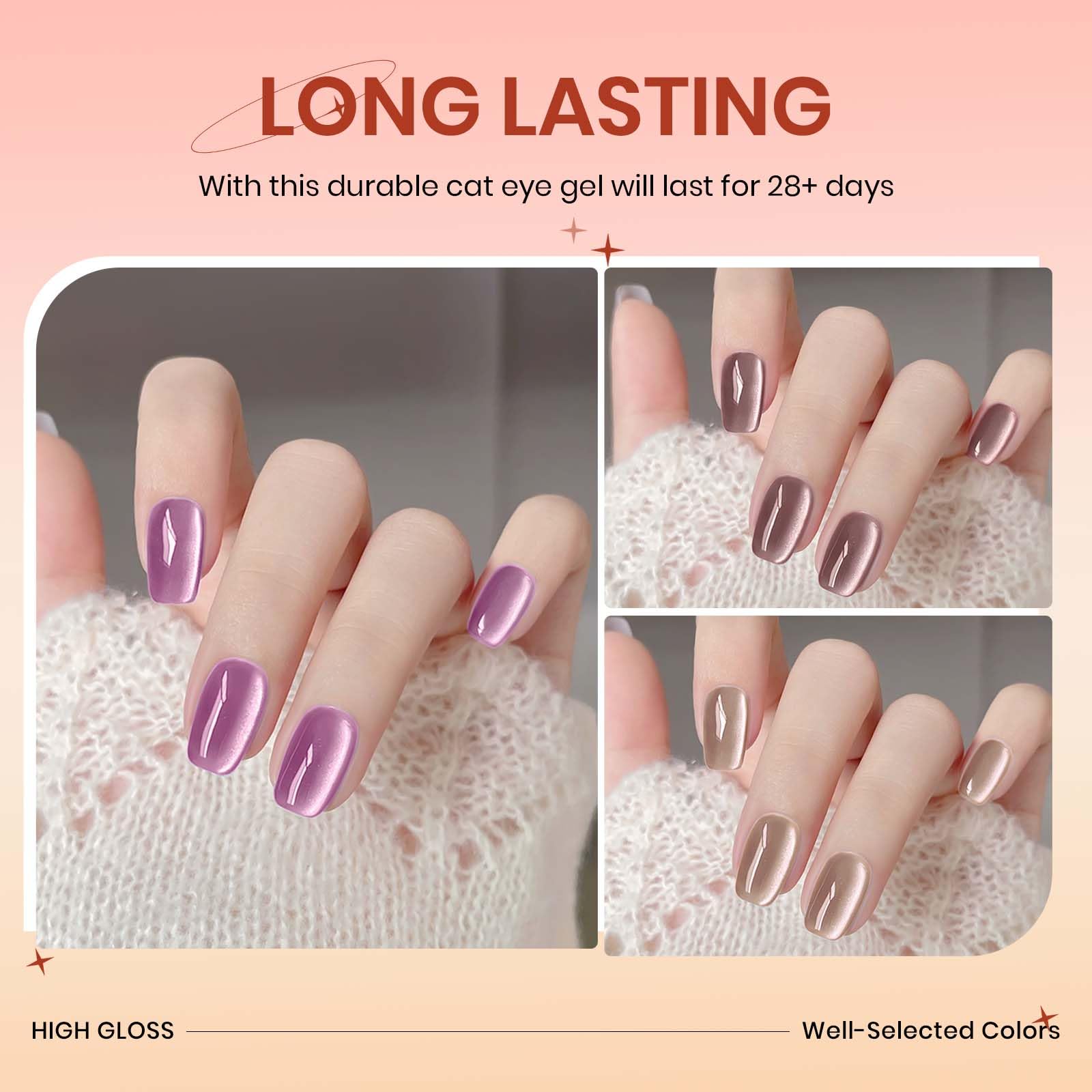 12 Colors Magnetic Gel Nail Polish Set with UV/LED Lamp - Moonlight Cat Eye Soak Off Manicure Kit with Magnetic Stick for Salon & Home Nail Art | Valentine's Day Gift for Women | Perfect for Parties, Weddings & Special Occasions