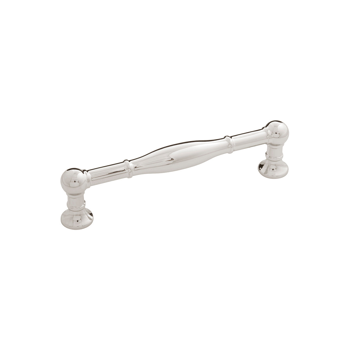 Fuller Pull 5 1/16 Inch (128mm) Center to Center Cabinet Handle - Polished Nickel Finish - Perfect for Kitchen Cabinets, Drawers & Furniture Hardware
