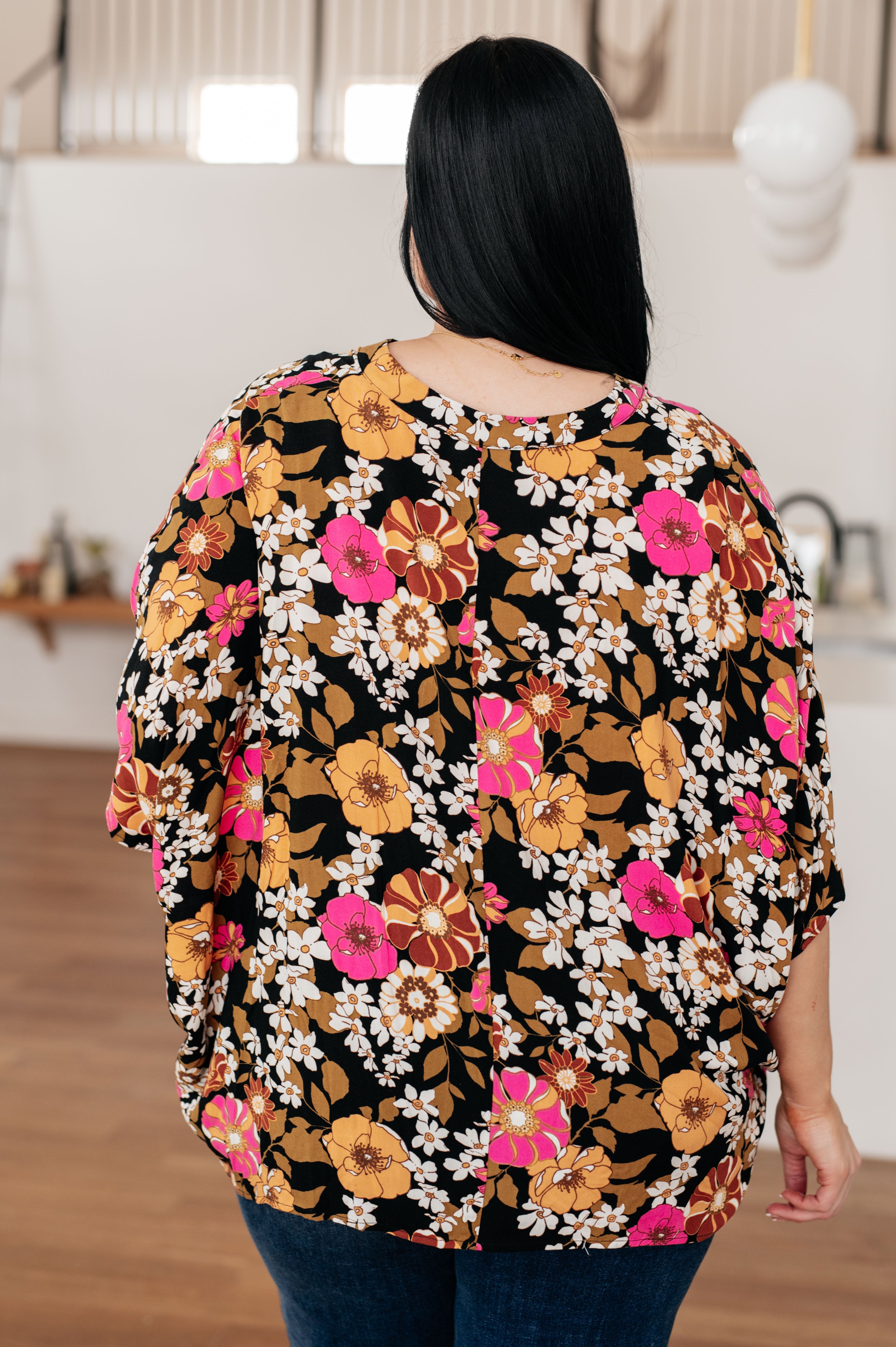 Take Another Chance Floral Print Women's Blouse - Stylish Floral Top for Casual Wear, Date Night & Spring Outfits