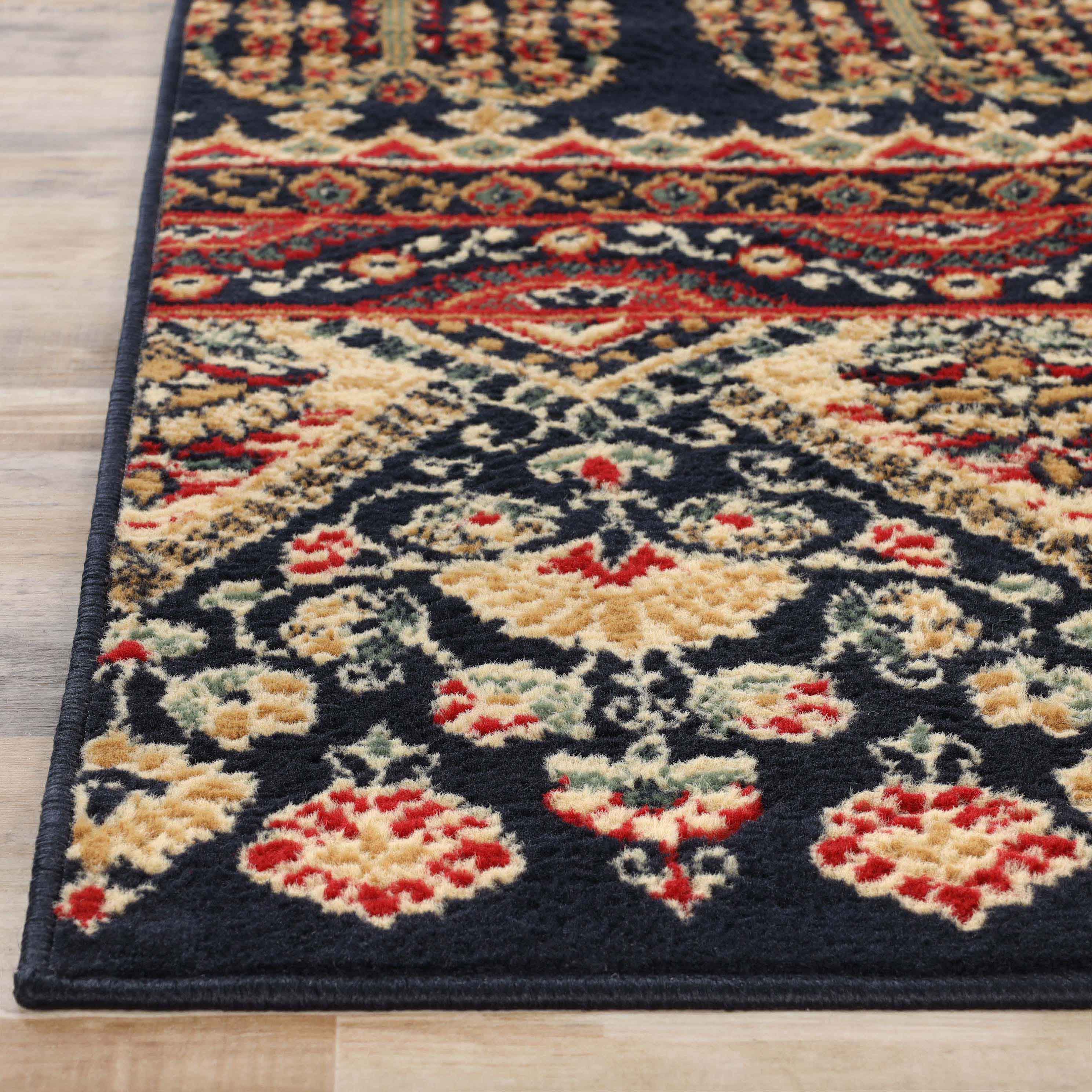Adorable Abstract Floral Indoor Area Rug - Soft Non-Slip Living Room Carpet for Bedroom, Nursery & Home Decor | Boho Chic Design