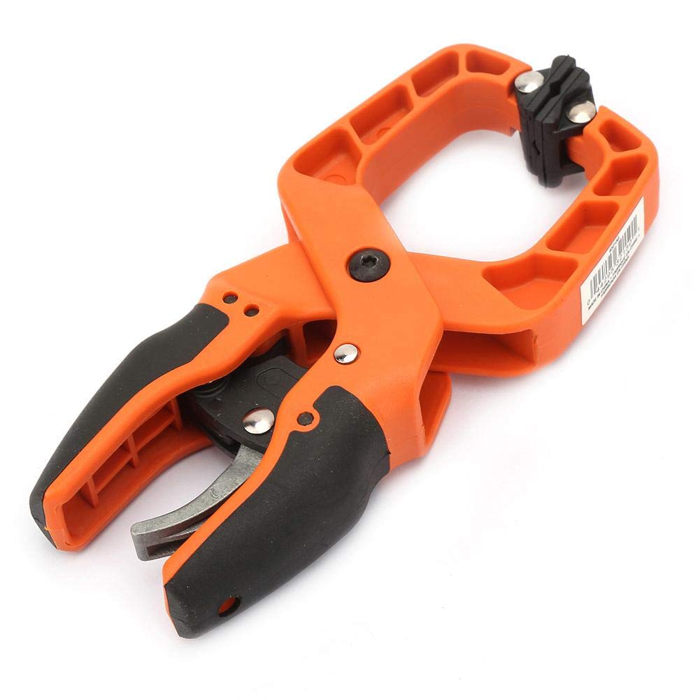 Walfront 2-Inch Plastic Spring Clamp for Woodworking - Quick Ratchet Release Squeeze Clips (Pack of 10) - Ideal for DIY Projects, Crafting, and Home Repair