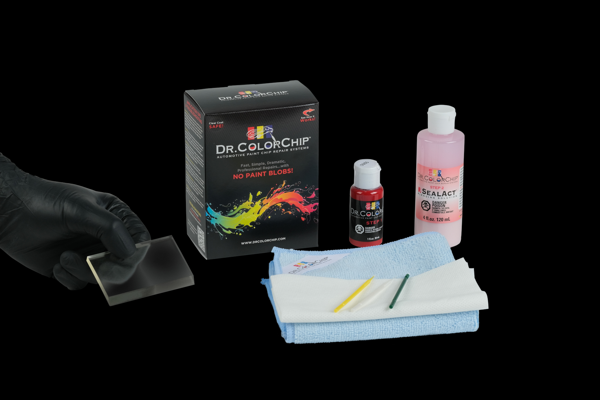 Dr. ColorChip Squirt & Squeegee Kit - Automotive Touch Up Paint Repair Kit for Scratches & Chips | Perfect for Car, Truck & SUV Paint Touch Ups at Home or On The Go