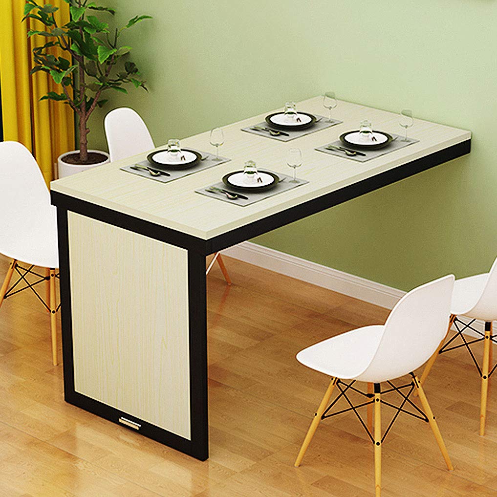 Space-Saving Wall Mounted Folding Table - Convertible Dining Desk & Workstation | MDF Multi-Functional Wall Table for Office, Bedroom, Kitchen | Perfect for Small Spaces, Apartments & Home Offices
